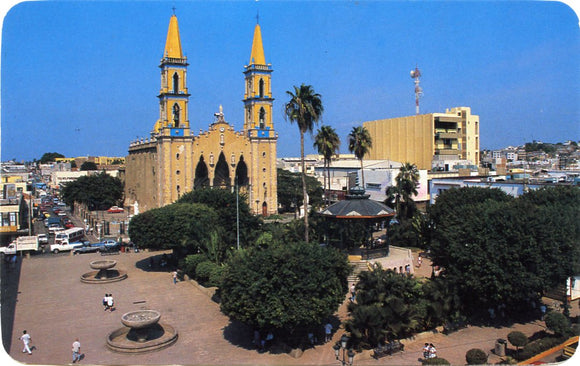 Cathedral and Main Square, Mazatlan, Sinaloa, Mexico-Carey's Emporium