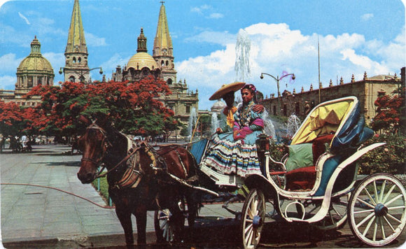 Catedral y Calandria, Guadalajara, Jal., Mexico-Carey's Emporium