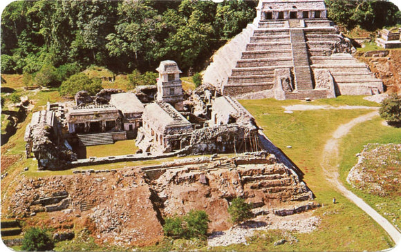 Aerea del Palacio y Templo de las Inscripciones, Palenque, Chis., Mexico-Carey's Emporium