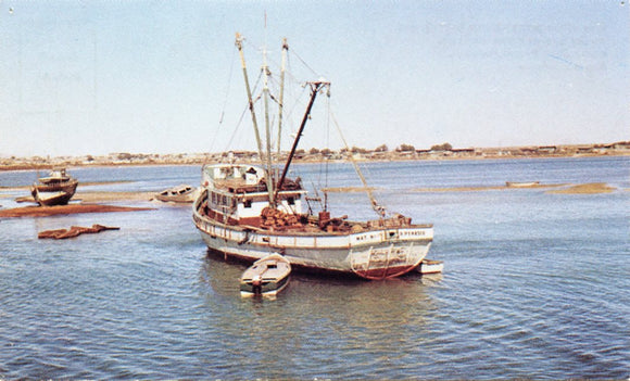 One of the Many Shrimp Boats on the Bay at Playa Hermosa, Rocky Port, Puerto Penasco, Sonora, Mezxico-Carey's Emporium