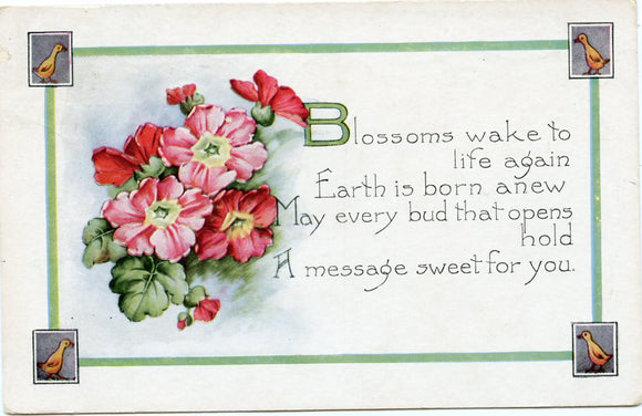 Blossoms Wake to Life Again, Earth is Born Anew, May Every Bud that Opens Hold, A Message Sweet for You-Carey's Emporium