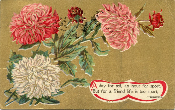 A Day for Toil, an Hour for Sport, But for a Friend, Life is too Short-Carey's Emporium