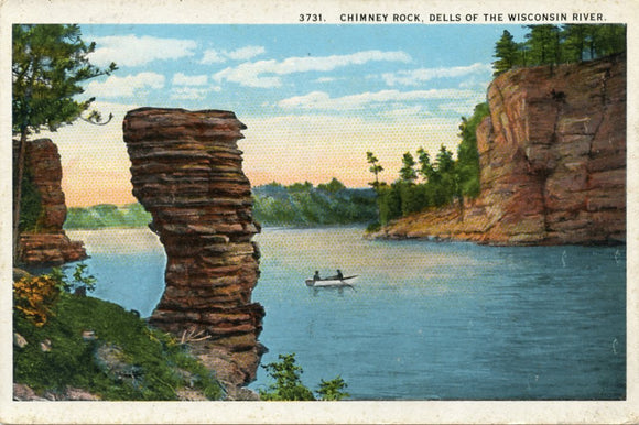 Chimney Rock, Dells of the Wisconsin River, WI-Carey's Emporium