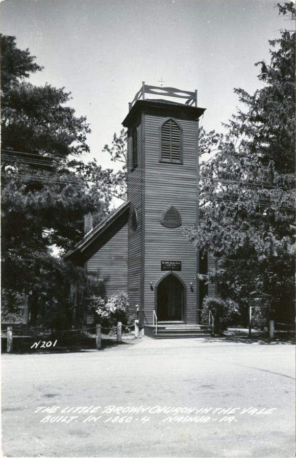 The Little Brown Church, in the Vale, Built in 1860-4, Nashua, IA-Carey's Emporium