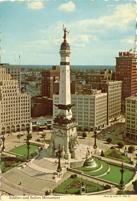 Soldiers and Sailors Monument, as Seen from the Indianapolis Hilton, Indianapolis, IN-Carey's Emporium