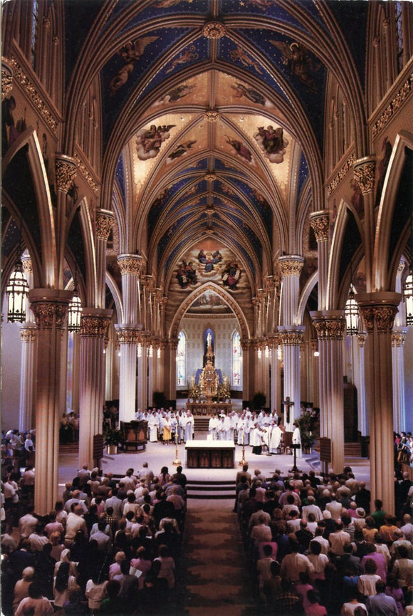 Interior of Sacred Heart Church, University of Notre Dame, IN-Carey's Emporium