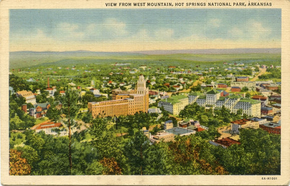 View from West Mountain, Hot Springs National Park, AR-Carey's Emporium
