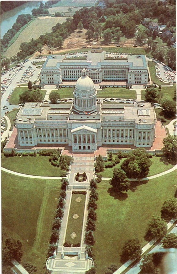 Aerial of State Capitol and Annex, Frankfort, KY-Carey's Emporium