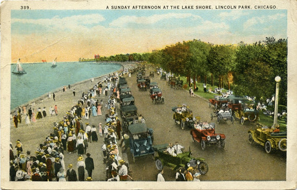 A Sunday Afternoon at the Lake Shore, Lincoln Park, Chicago, IL-Carey's Emporium