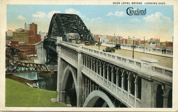 High Level Bridge, Looking East, Cleveland, OH-Carey's Emporium