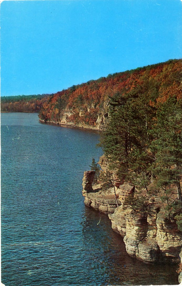 Chimney Rock in the Autumn, Wisconsin Dells, WI-Carey's Emporium