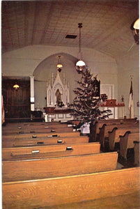 The Old Lutheran Church , With Christmas Tree, Minden, NE-Carey's Emporium