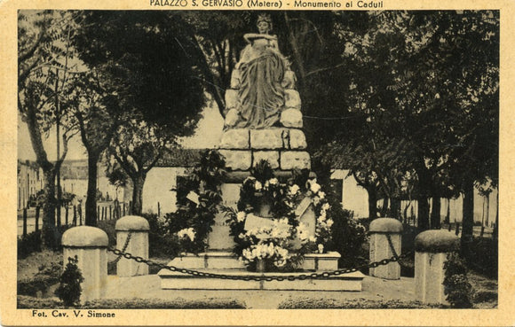 Moumento ai Caduti, Palazzo S. Gervasio (Matera)-Carey's Emporium