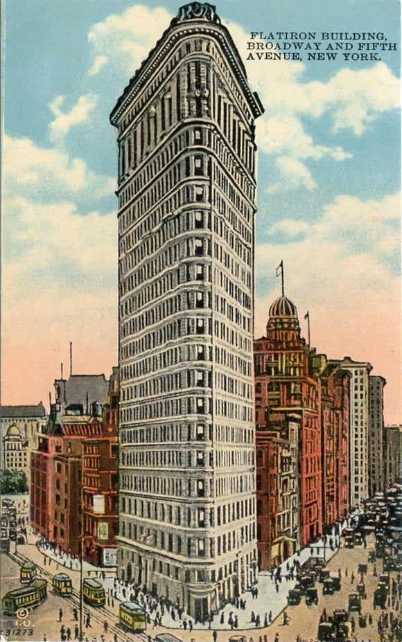 Flatiron Building, Broadway and Fifth Avenue, New York, NY-Carey's Emporium