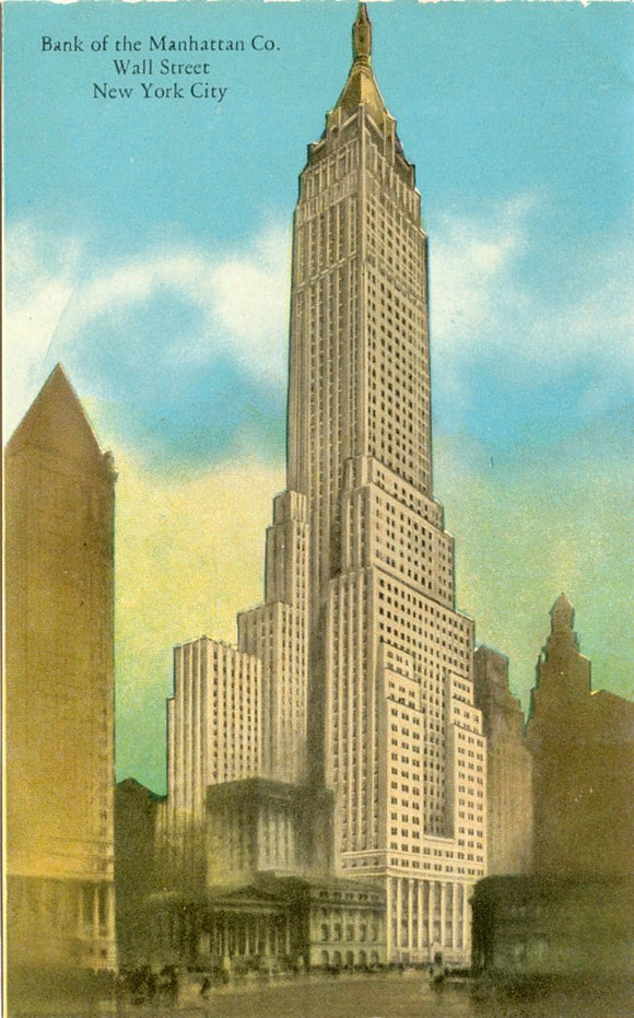 Bank of the Manhattan Co., Wall Street, New York City, NY-Carey's Emporium