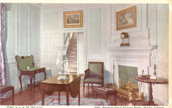 Mrs. Washington's Sitting Room, Mount Vernon, VA-Carey's Emporium