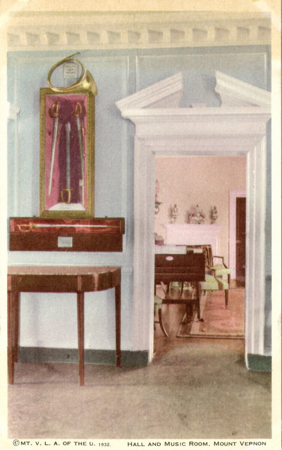 Hall and Music Room, Mount Vernon, VA-Carey's Emporium