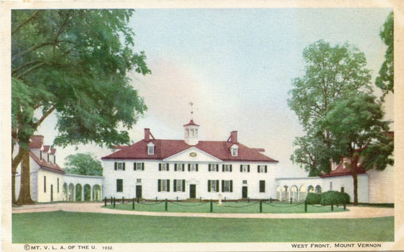 West Front, Mount Vernon, VA-Carey's Emporium