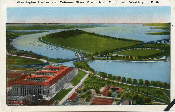 Washington Harbor and Potomac River, South from Monument, Washington, DC-Carey's Emporium