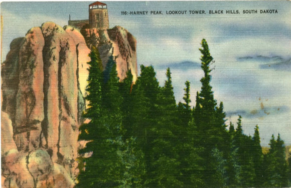 Harney Peak, Lookout Tower, Black Hills, SD-Carey's Emporium