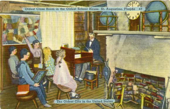 Oldest Classroom in the Oldest School House, St. Augustine, FL-Carey's Emporium