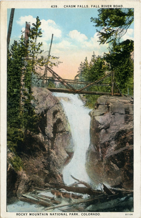 Chasm Falls, Fall River Road, Rocky Mountain National Park, CO-Carey's Emporium