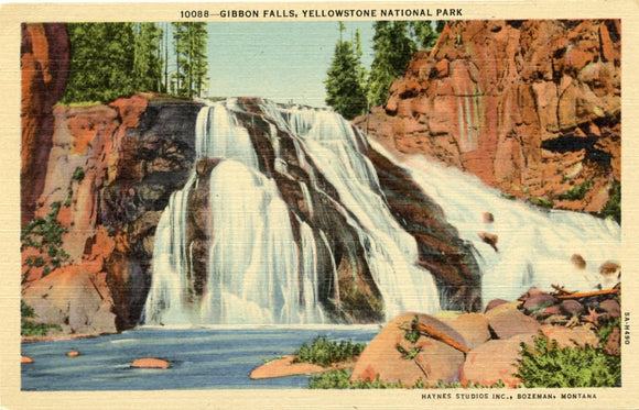 Gibbons Falls, Yellowstone National Park-Carey's Emporium