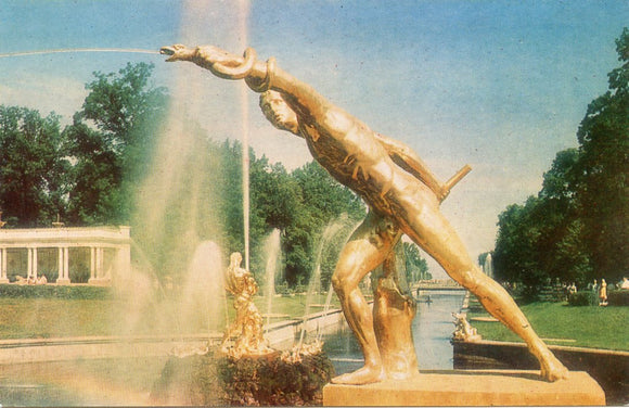 The Gladiator Fountain, The Pool of the Great Cascade, Petrodvorets-Carey's Emporium