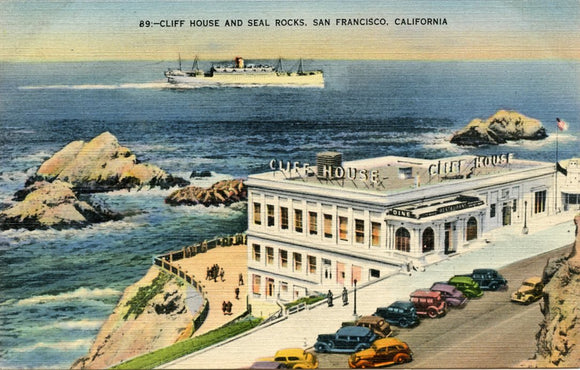 Cliff House and Seal Rocks, San Francisco, CA-Carey's Emporium