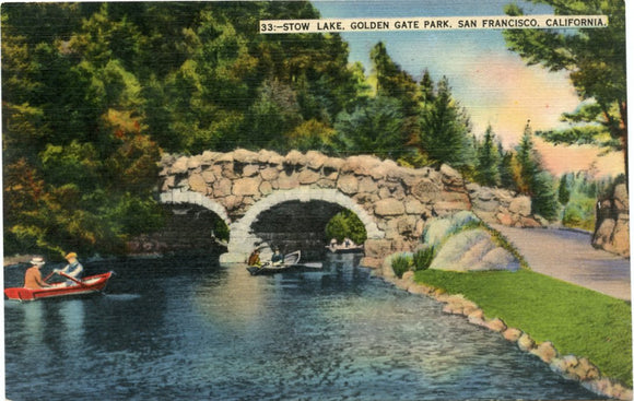 Stow Lake, Golden Gate Park, San Francisco, CA-Carey's Emporium