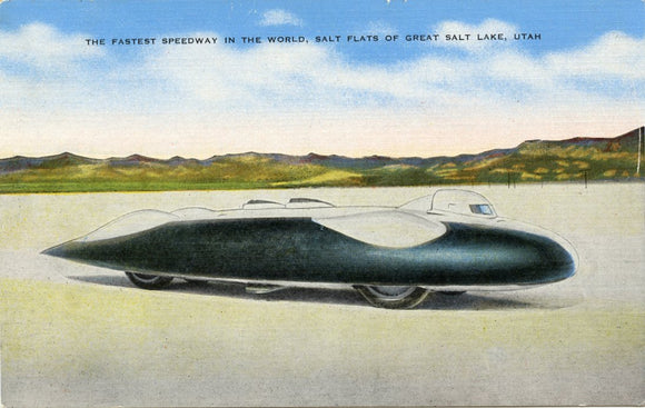 Fastest Speedway in the World, Salt Flats of Great Salt Lake, UT-Carey's Emporium