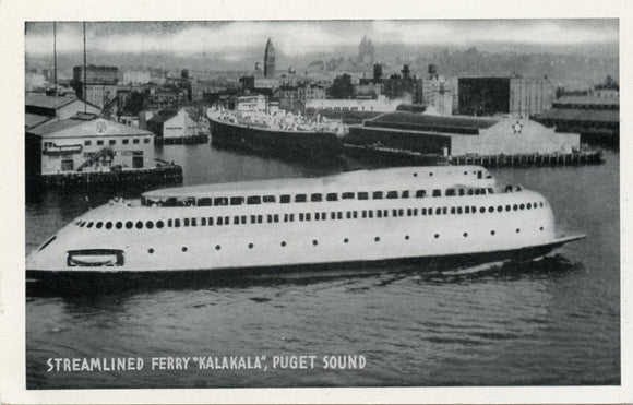 Streamlined Ferry Kalakala, Puget Sound, WA-Carey's Emporium