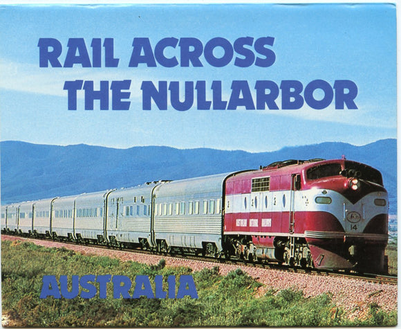 Rail Across the Nullarbor Souvenir Folder-Carey's Emporium