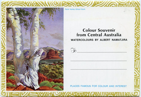 Colour Souvenir from Central Australia, Watercolours by Albert Namatjira Souvenir Folder-Carey's Emporium