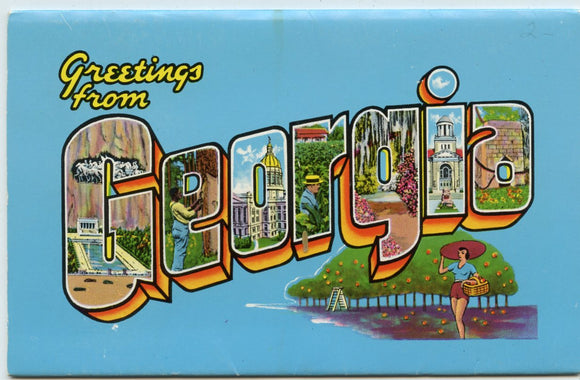 Scenic and Historic Georgia Souvenir Folder-Carey's Emporium