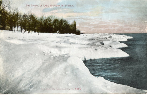 The Shore of Lake Michigan in Winter-Carey's Emporium