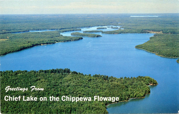 Greetings from Chief Lake, on the Chippewa Flowage, WI-Carey's Emporium