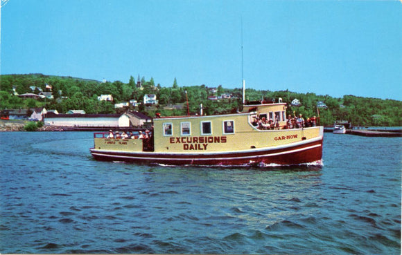 The Excursion Boat Gar-How, Operating Between Bayfield, Wisconsin, and the World-Famous Apostle Islands of Lake Superior-Carey's Emporium
