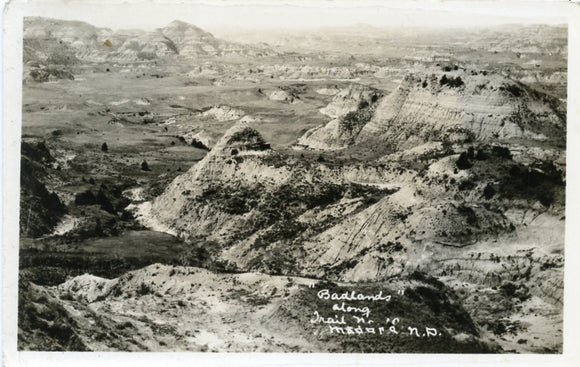 Badlands Along Trail No. 10, Madora, ND-Carey's Emporium