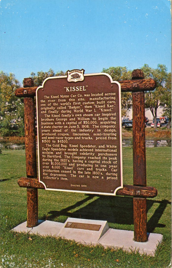 Kissel Kar Marker, Hartford, WI-Carey's Emporium