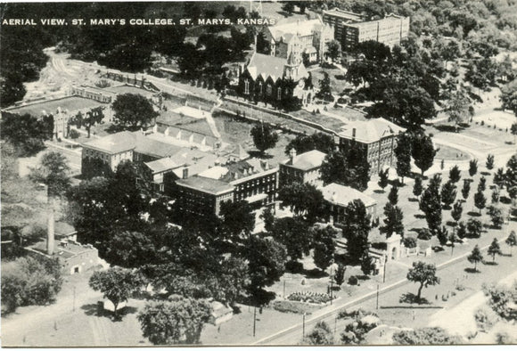Aeral View, St. Mary's College, St. Marys, KS-Carey's Emporium