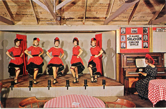 Can-Can Girls at the Alamo Saloon, Old Abilene Town, Abilene, KS-Carey's Emporium