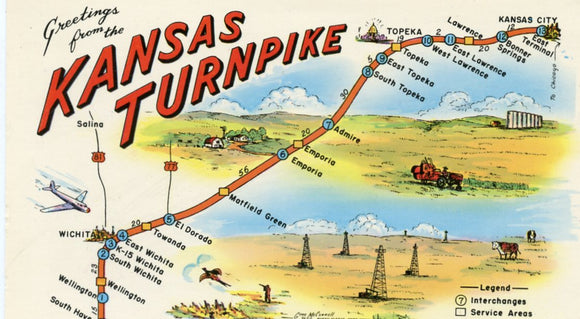 Greetings From Kansas Turnpike-Carey's Emporium