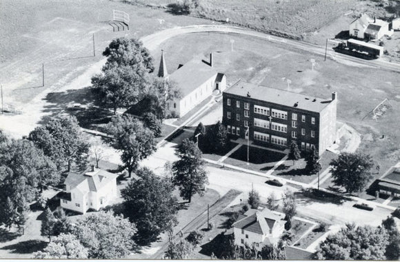 Sacred Heart Church, School and Rectory, Ayrshire, IA-Carey's Emporium