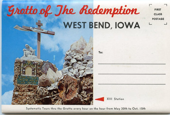 Grotto of the Redemption, West Bend, IA Souvenir Folder-Carey's Emporium