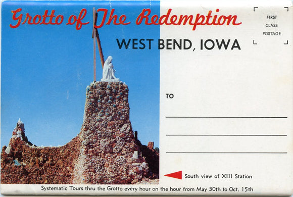 Grotto of the Redemption, West Bend, IA Souvenir Folder-Carey's Emporium