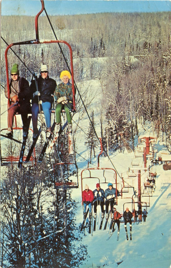 Triple Chair Lift at Indianhead Mountain, Bessemer, MI-Carey's Emporium