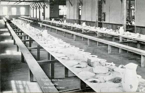 Patients Mess Hall, Base Hospital, Camp Grant, IL-Carey's Emporium