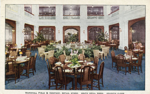 Marshall Field and Company, Retail Store, South Grill Room, Seventh Floor, Chicago, IL-Carey's Emporium