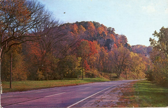 The Famous Indian Head Rock Formation, in the Mississippi Palisades State Park, north of Savanna, IL-Carey's Emporium